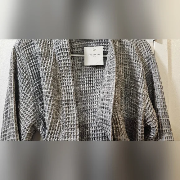 Parachute Waffle Robe Unisex Size Large Grey 100% Authentic ✅️
